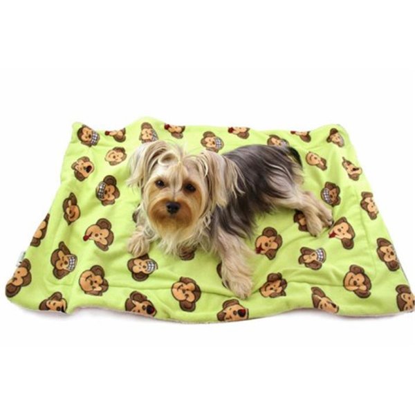 Petpath Silly Monkey UltraPlush Blanket Lime One Size PE343359